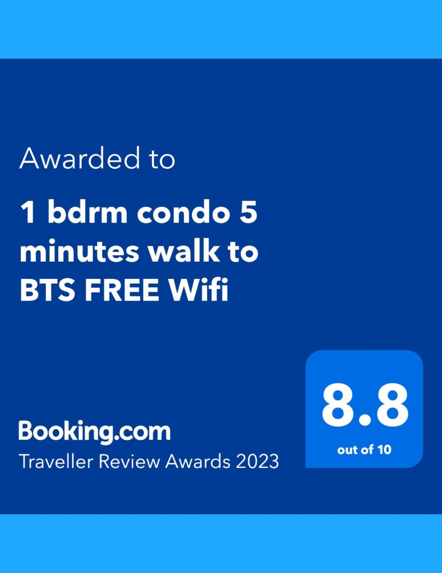 1Br Condo 5 Min To Bts 1000Mbps Fiber Wi-Fi Bangkok Extérieur photo